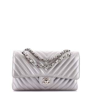 Chanel Classic Double Flap Bag Chevron #187044C78B